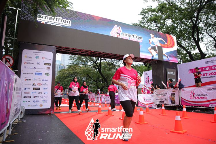 Race photo from Smartfren Run 2024