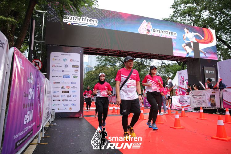 Race photo from Smartfren Run 2024
