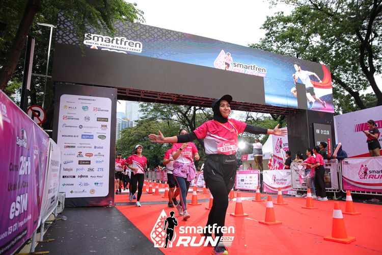 Race photo from Smartfren Run 2024