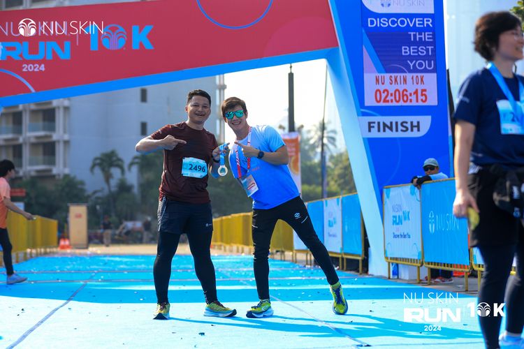 Race photo from Nu Skin Run 10K