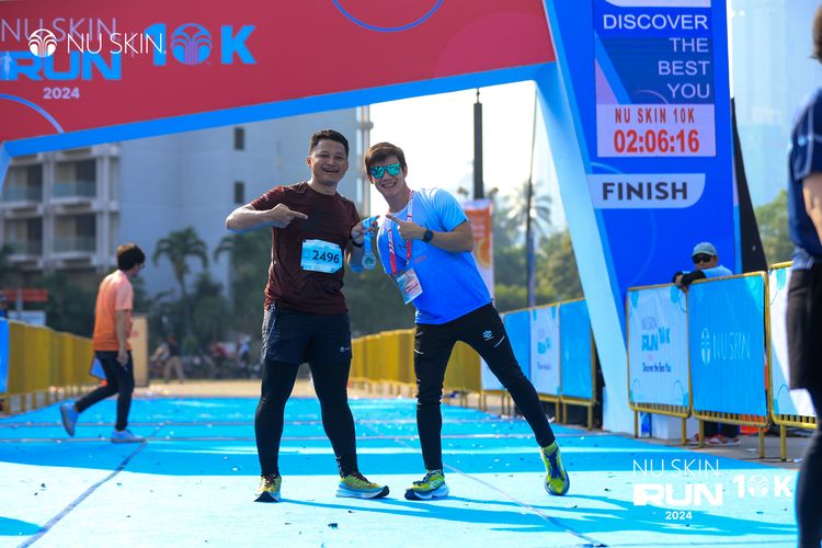 Race photo from Nu Skin Run 10K