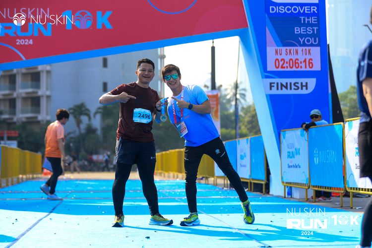 Race photo from Nu Skin Run 10K