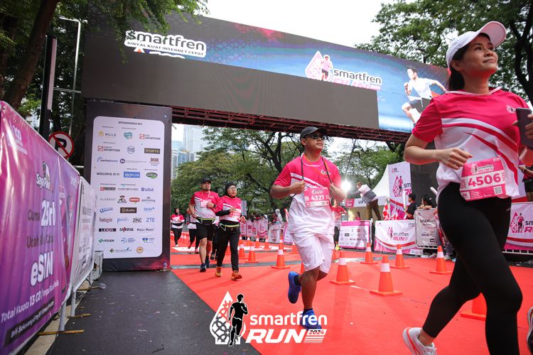 Race photo from Smartfren Run 2024
