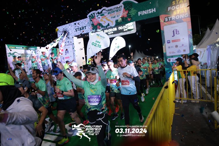 Race photo from Arutmin Borneo Run 2024