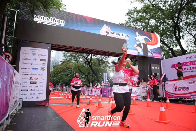 Race photo from Smartfren Run 2024