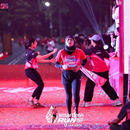 Race photo from SMARTFREN RUN 2026