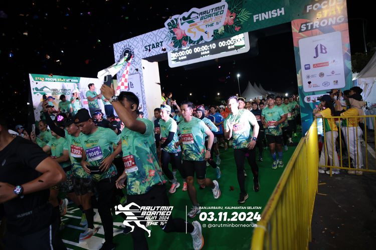 Race photo from Arutmin Borneo Run 2024