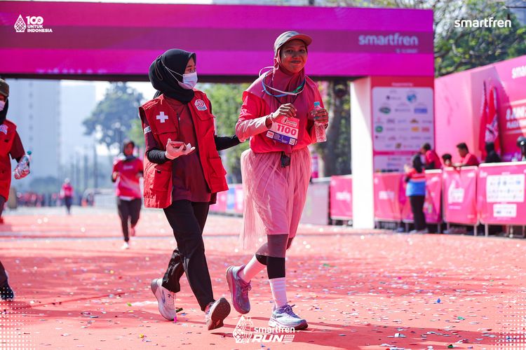 Race photo from Smartfren Run 2025 