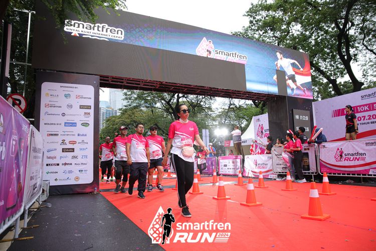Race photo from Smartfren Run 2024