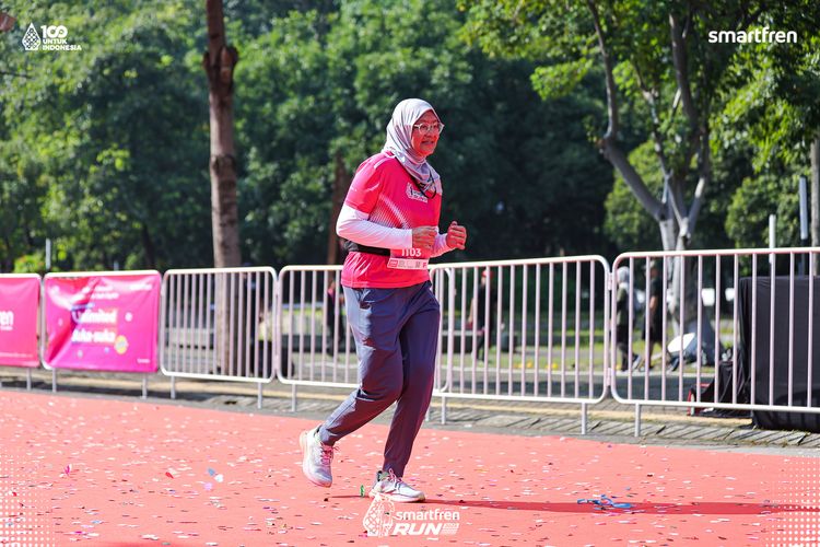 Race photo from Smartfren Run 2025 