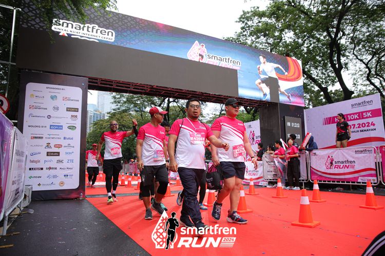 Race photo from Smartfren Run 2024