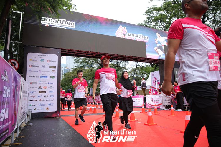 Race photo from Smartfren Run 2024