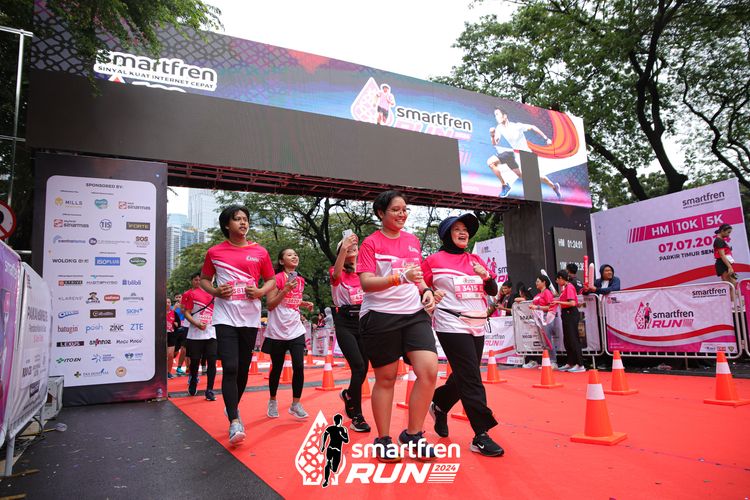 Race photo from Smartfren Run 2024