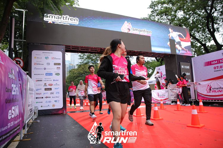 Race photo from Smartfren Run 2024