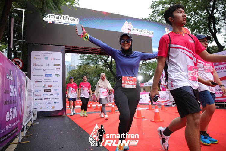 Race photo from Smartfren Run 2024