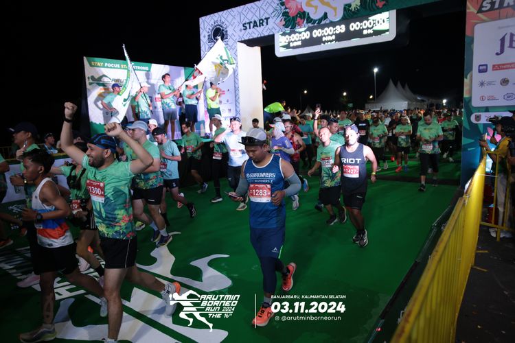 Race photo from Arutmin Borneo Run 2024