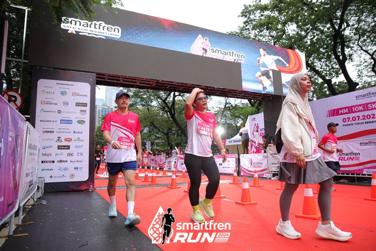 Race photo from Smartfren Run 2024