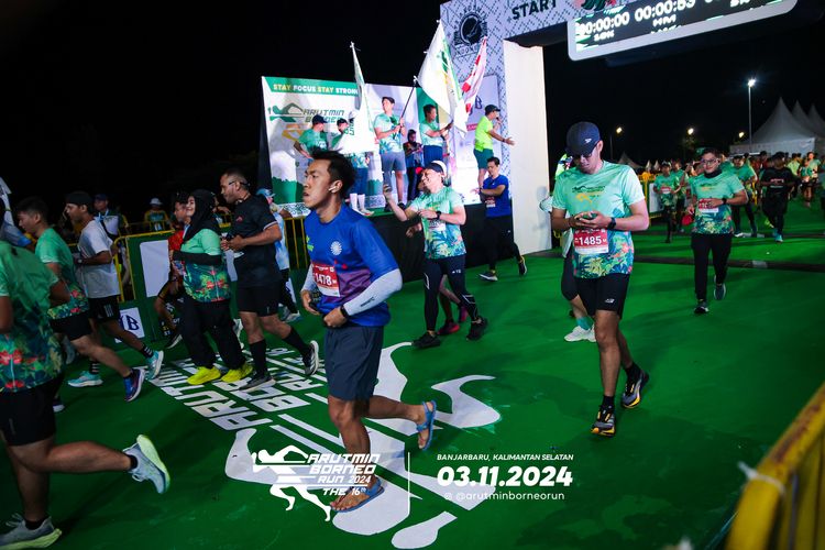 Race photo from Arutmin Borneo Run 2024