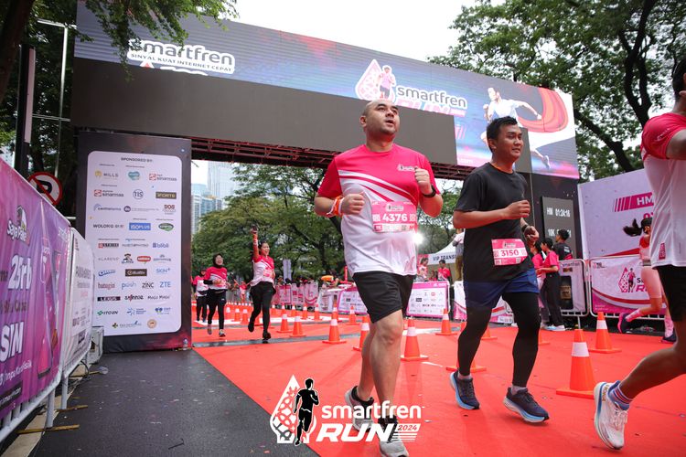 Race photo from Smartfren Run 2024