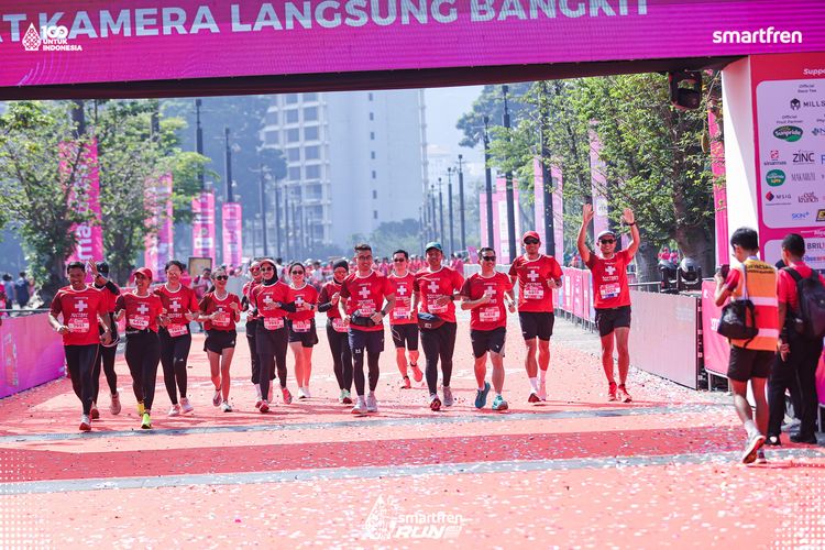 Race photo from Smartfren Run 2025 