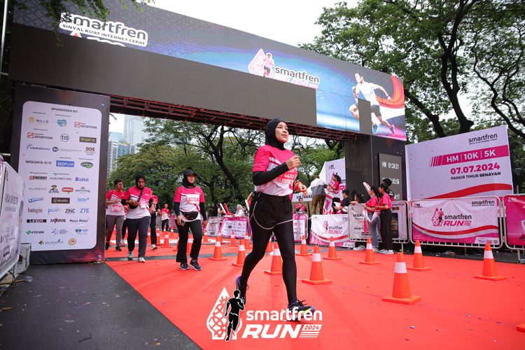 Race photo from Smartfren Run 2024