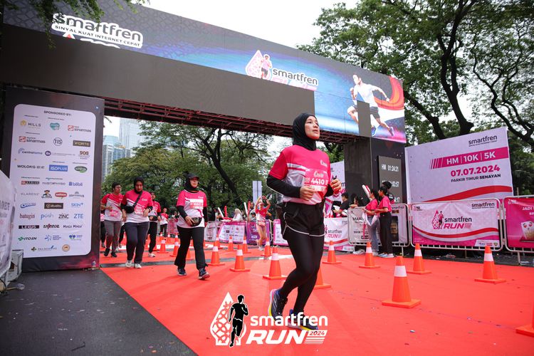 Race photo from Smartfren Run 2024