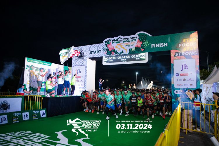 Race photo from Arutmin Borneo Run 2024