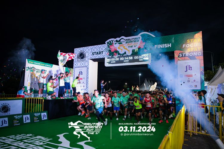 Race photo from Arutmin Borneo Run 2024