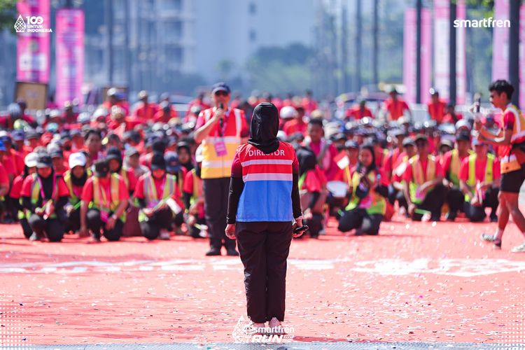 Race photo from Smartfren Run 2025 