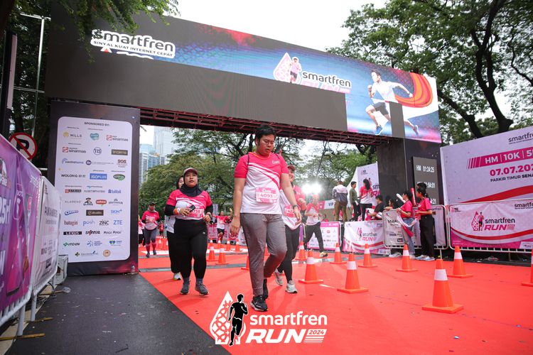 Race photo from Smartfren Run 2024