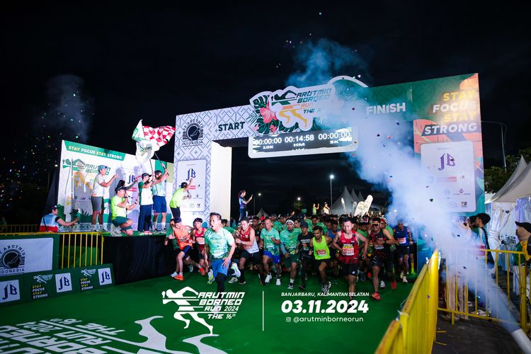 Race photo from Arutmin Borneo Run 2024