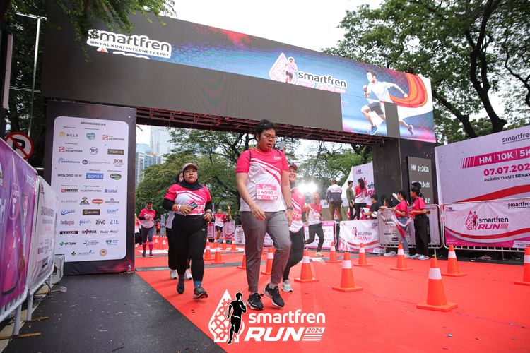 Race photo from Smartfren Run 2024