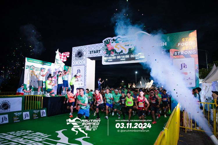 Race photo from Arutmin Borneo Run 2024