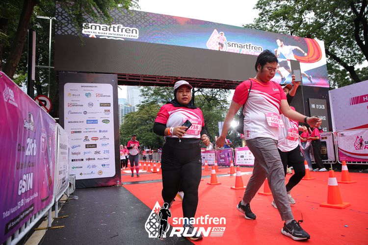 Race photo from Smartfren Run 2024