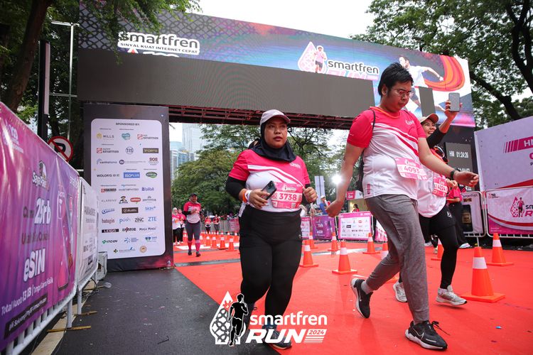 Race photo from Smartfren Run 2024