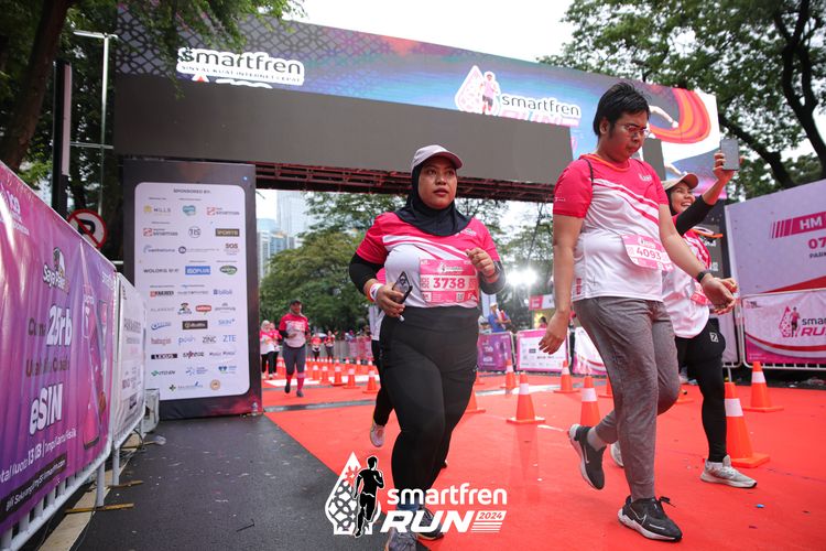 Race photo from Smartfren Run 2024