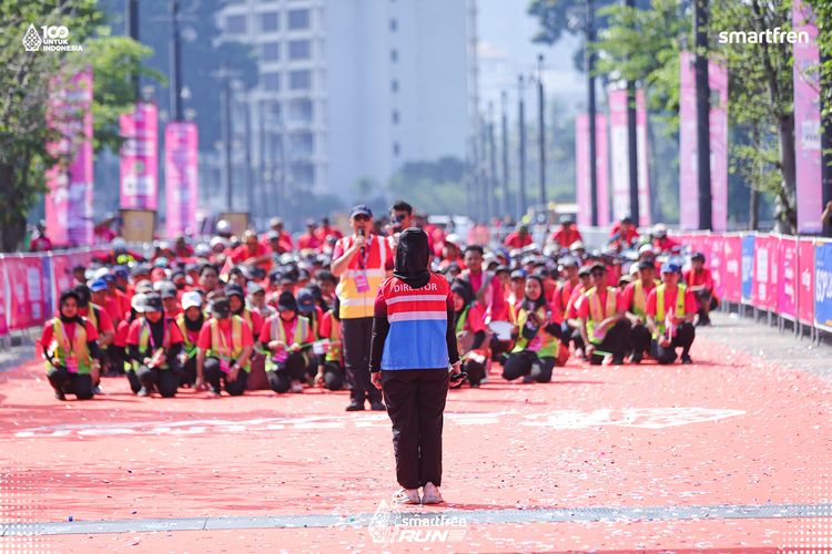 Race photo from Smartfren Run 2025 