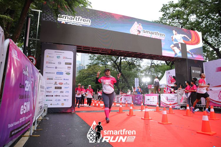 Race photo from Smartfren Run 2024