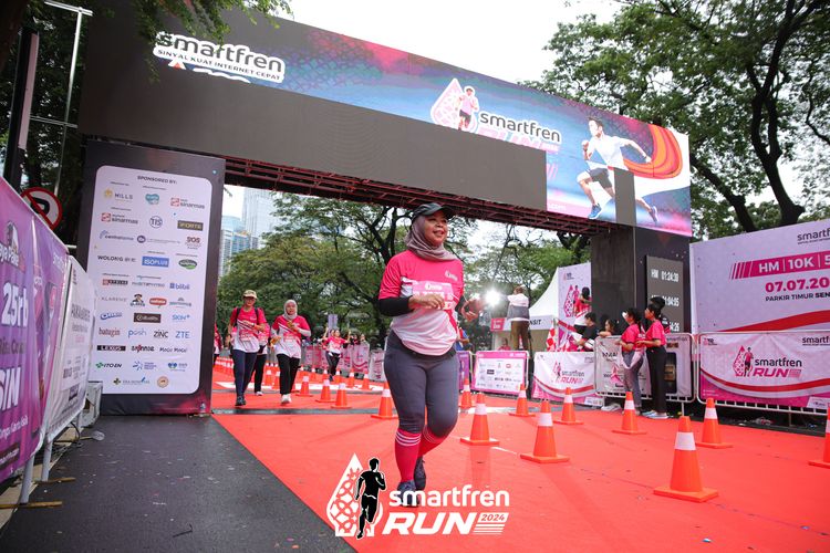 Race photo from Smartfren Run 2024