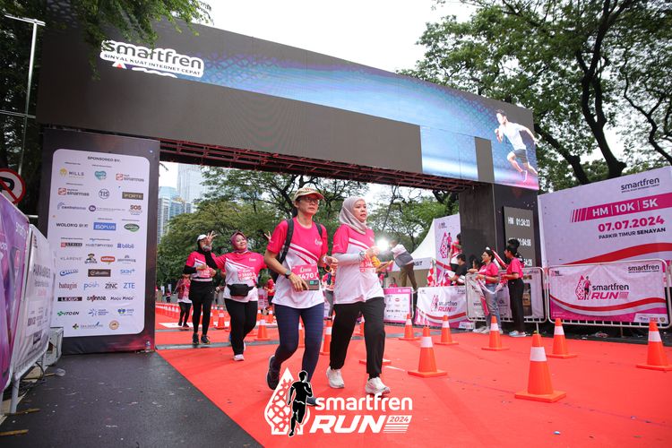 Race photo from Smartfren Run 2024