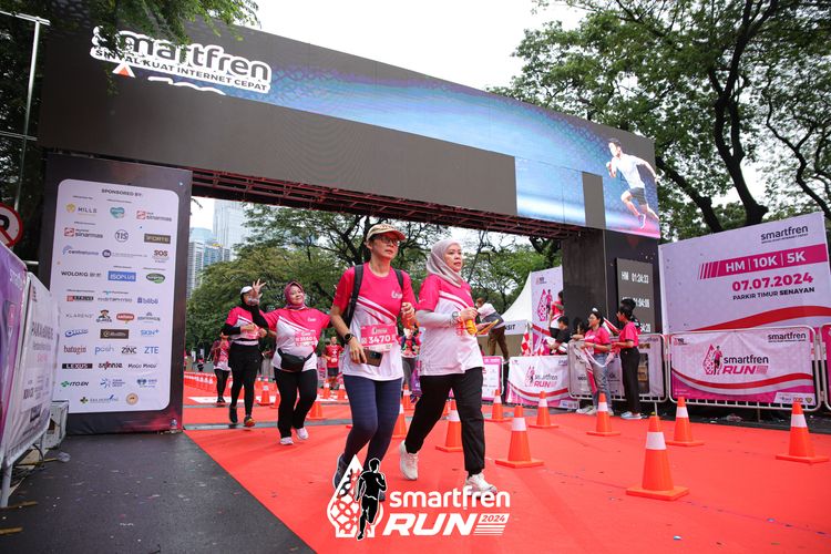 Race photo from Smartfren Run 2024
