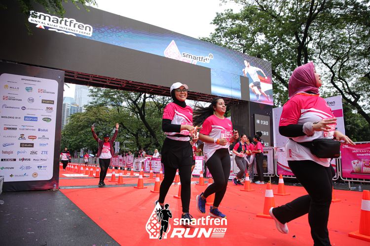 Race photo from Smartfren Run 2024