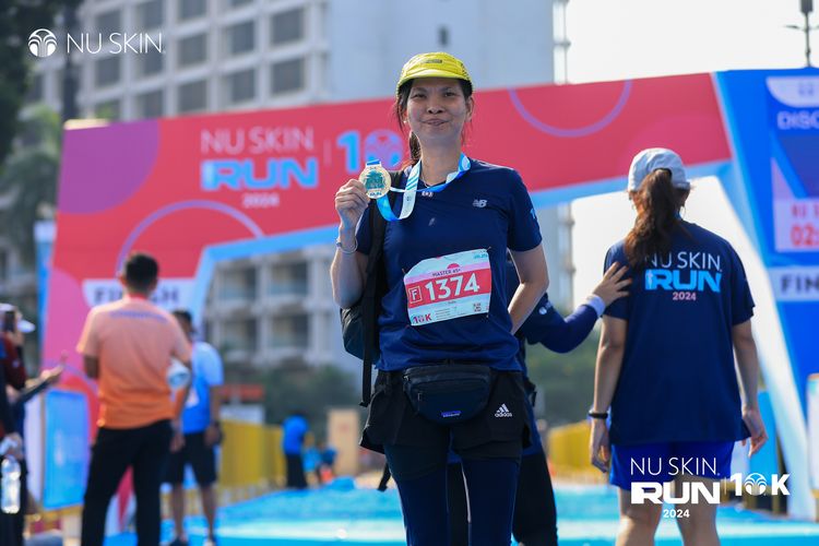 Race photo from Nu Skin Run 10K