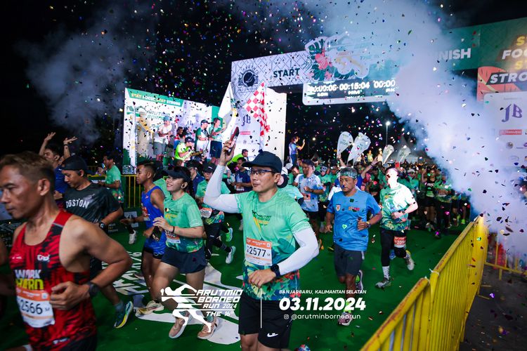 Race photo from Arutmin Borneo Run 2024