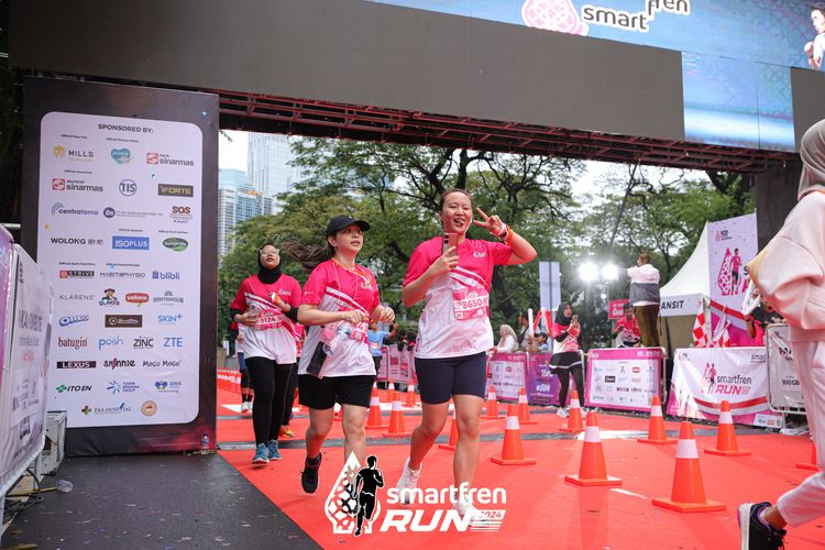 Race photo from Smartfren Run 2024