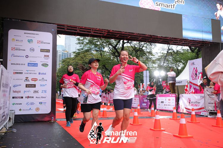 Race photo from Smartfren Run 2024
