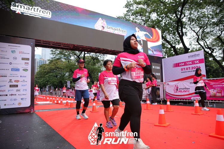 Race photo from Smartfren Run 2024