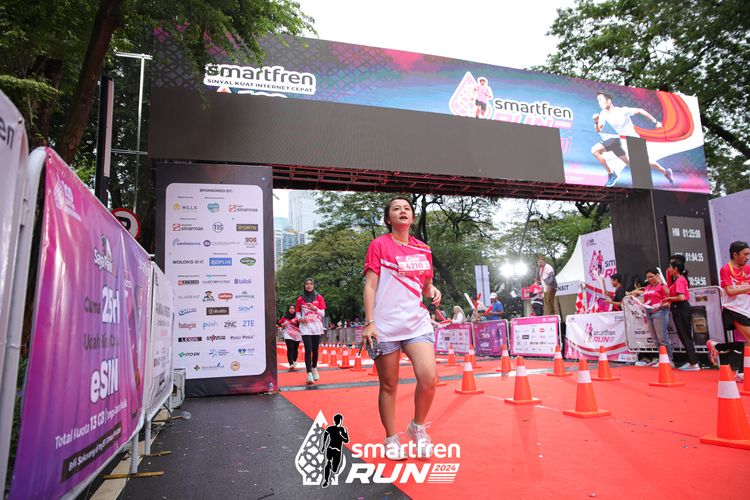 Race photo from Smartfren Run 2024