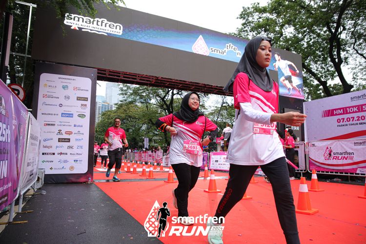 Race photo from Smartfren Run 2024