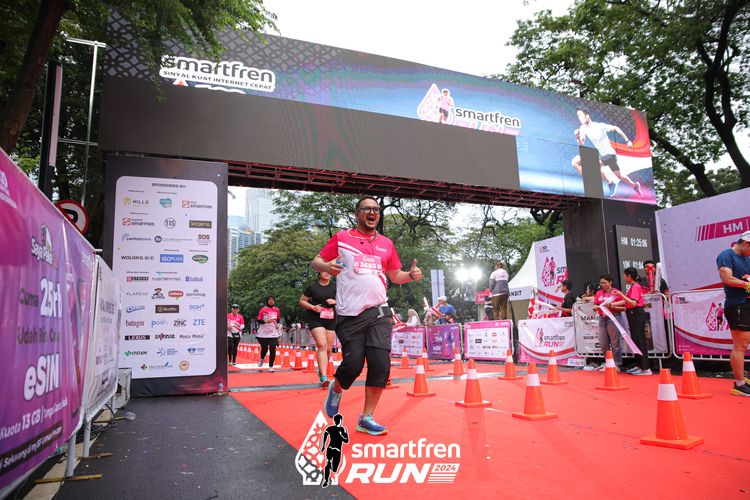 Race photo from Smartfren Run 2024